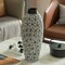 Uniquewise Flower-Inspired Ceramic Vase - Unique White 7-Inch-Dia Round Table Decor - Classic White Pottery QI004035 - alternate 5